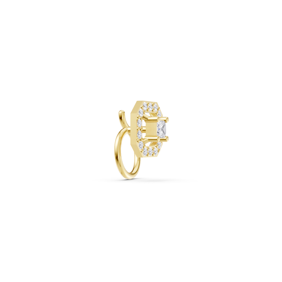 Regal Geometric Nose Pin view 3
